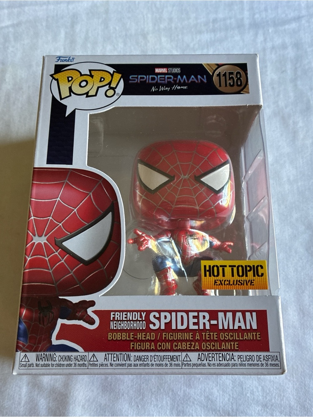 Funko Pop! Spider-Man Red Blue Hot Topic Exclusive